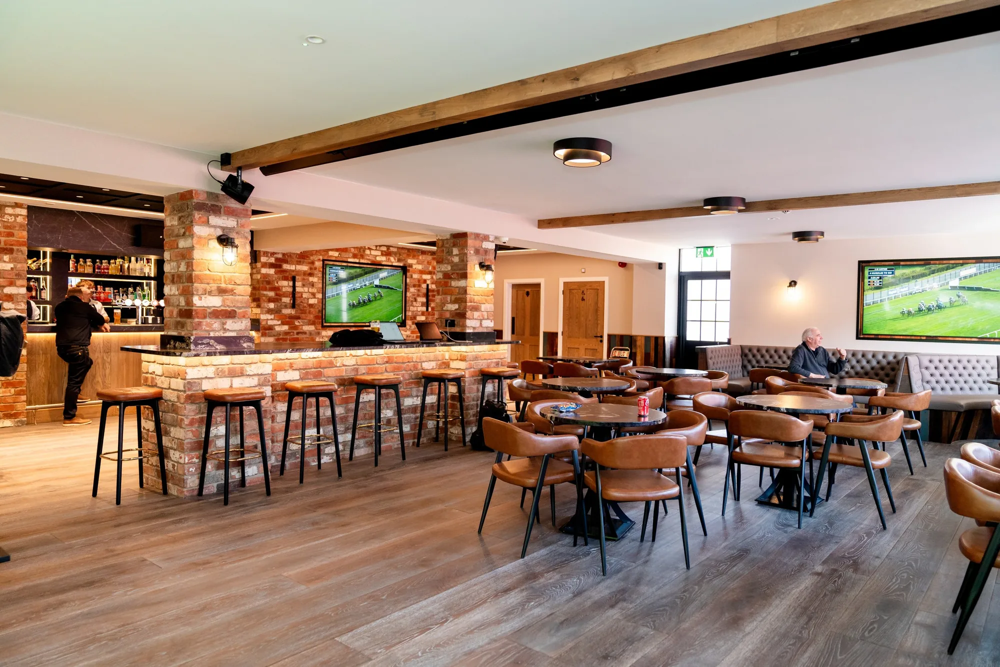 The main bar and performance area