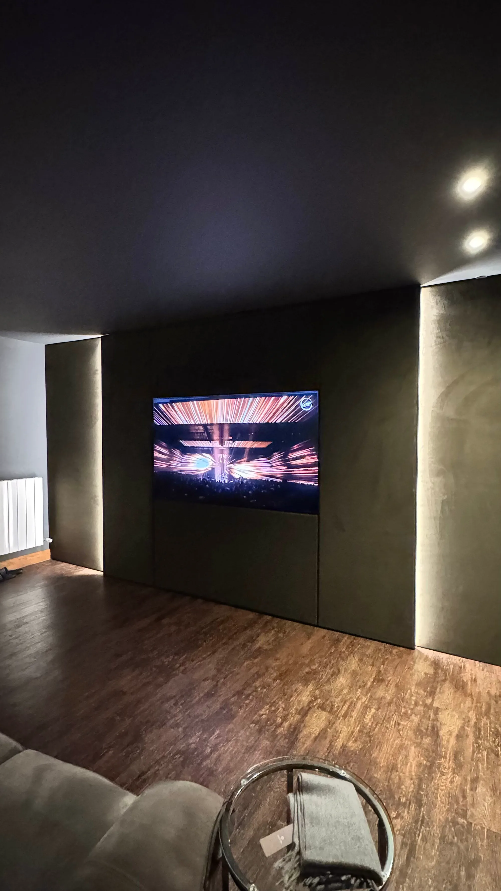 The finished media wall