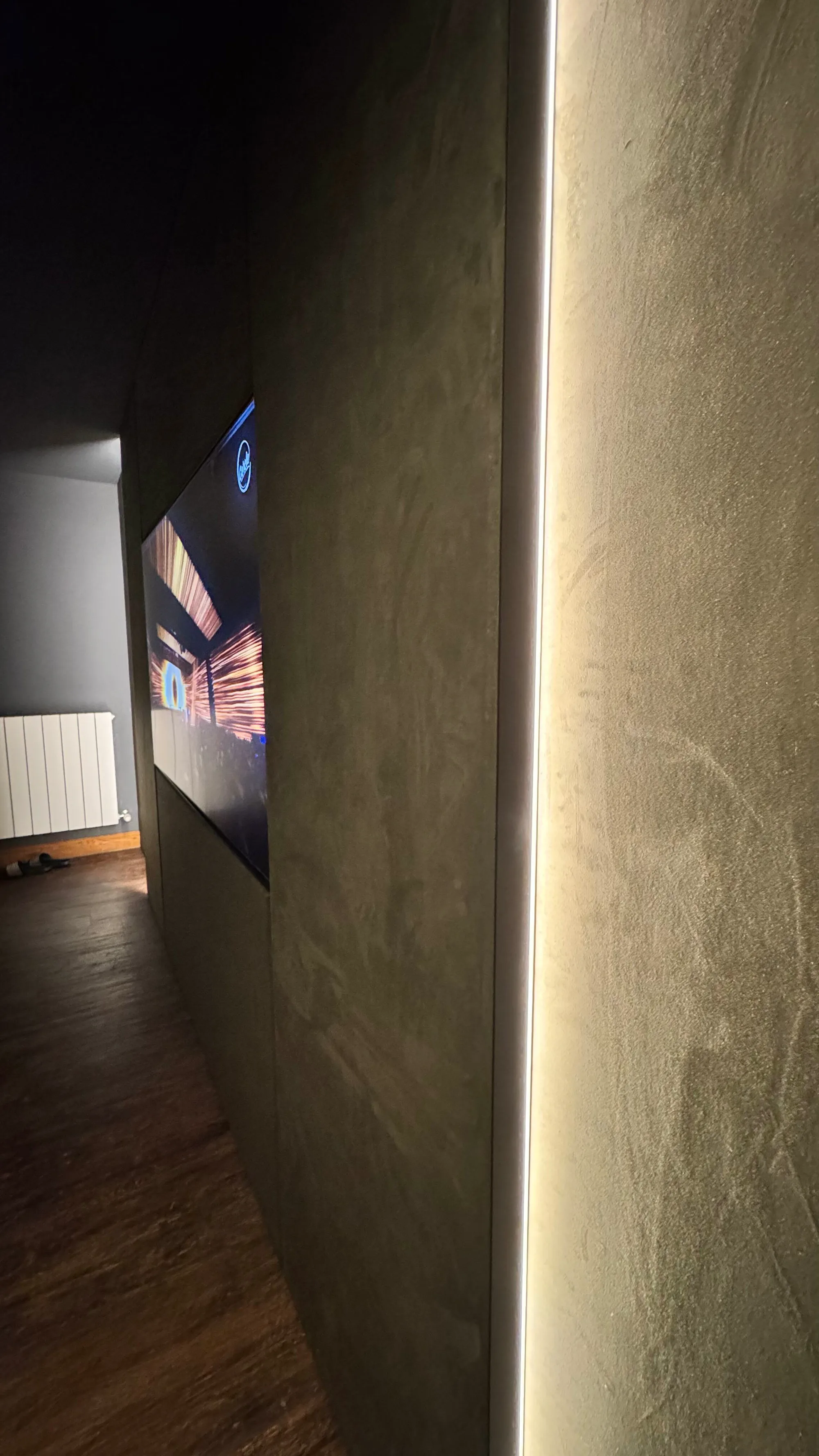 Media wall in the room