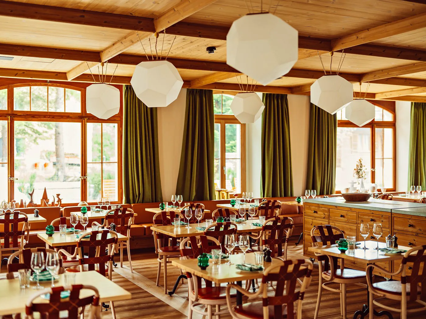 The main restaurant