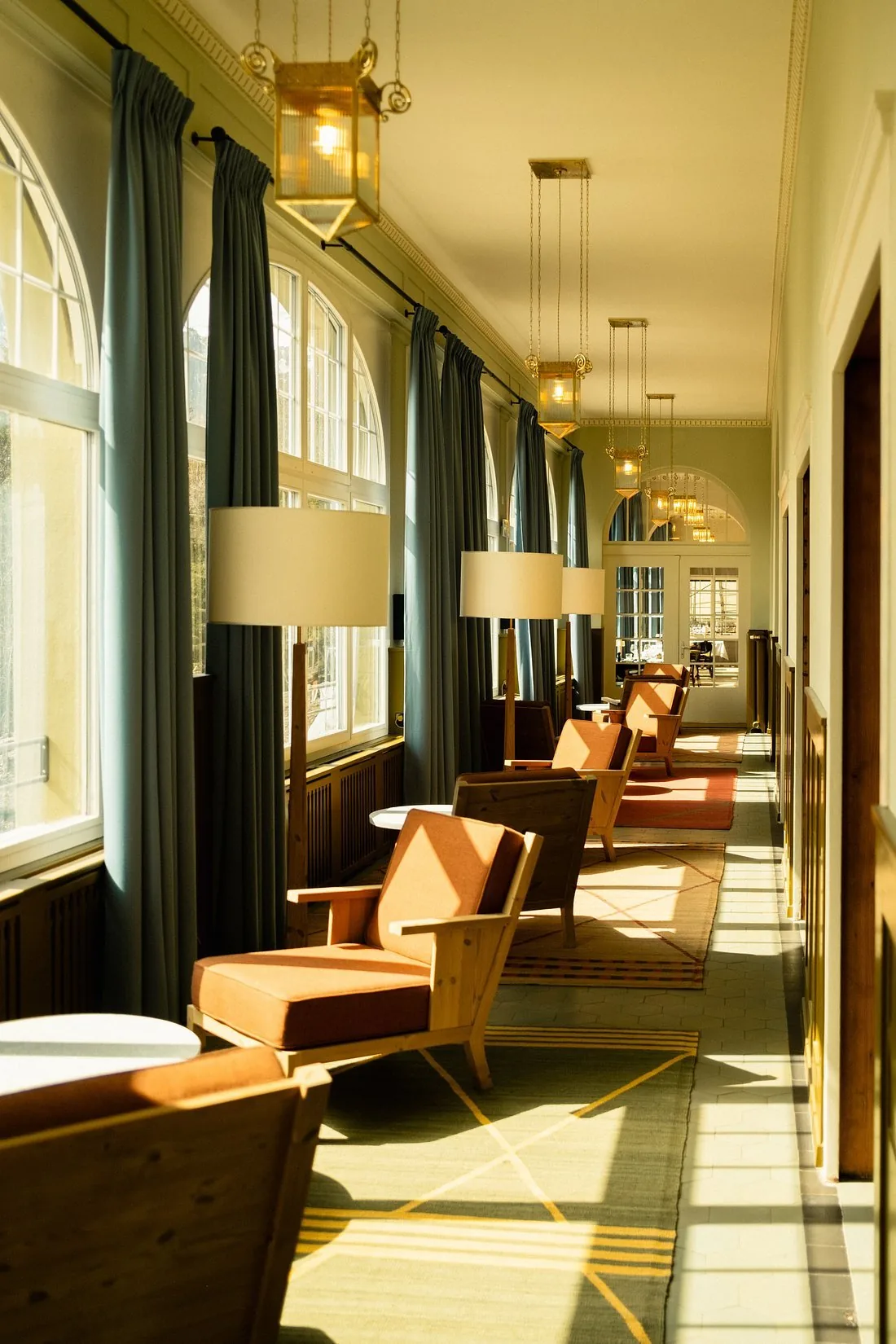 A communal lounge area